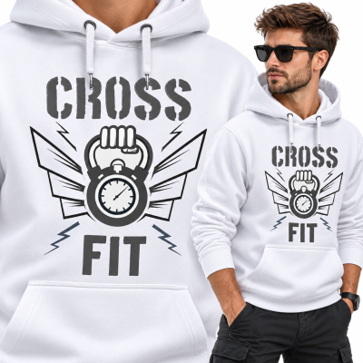 BLUZA Z KAPTUREM NA SIŁOWNIĘ  CROSS FIT 2